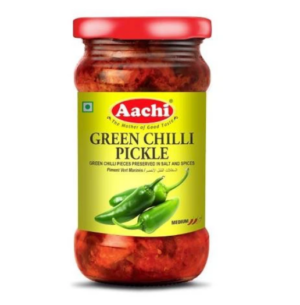AACHI GREEN CHILLI PICKLE - 300g