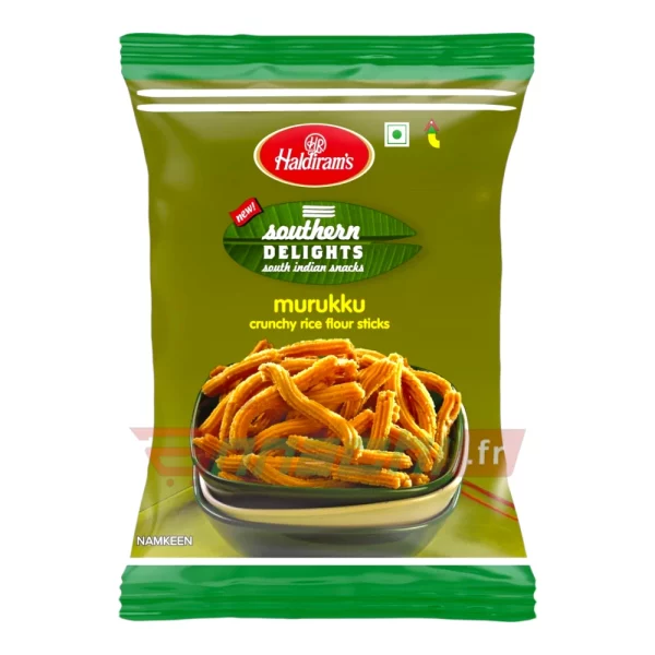 HALDIRAM MURUKKU (SOUTHERN DELIGHTS CRUNCHY RICE FLOUR STICKS) - 200g - Image 1