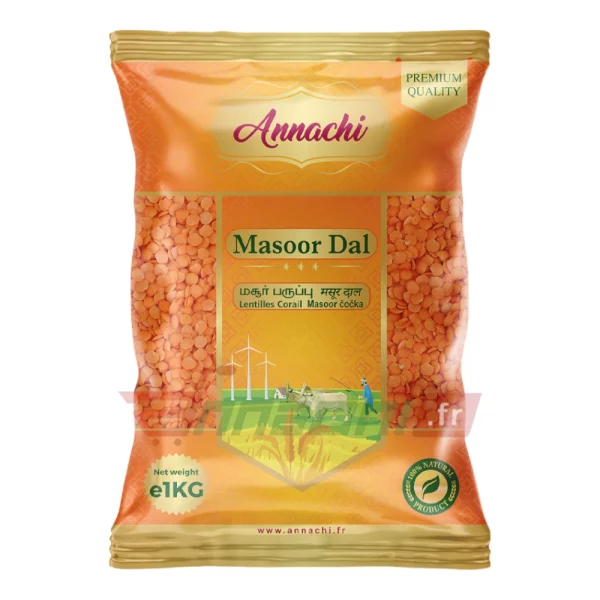 ANNACHI RED LENTILS/MASOOR DAL - 1Kg - Image 1