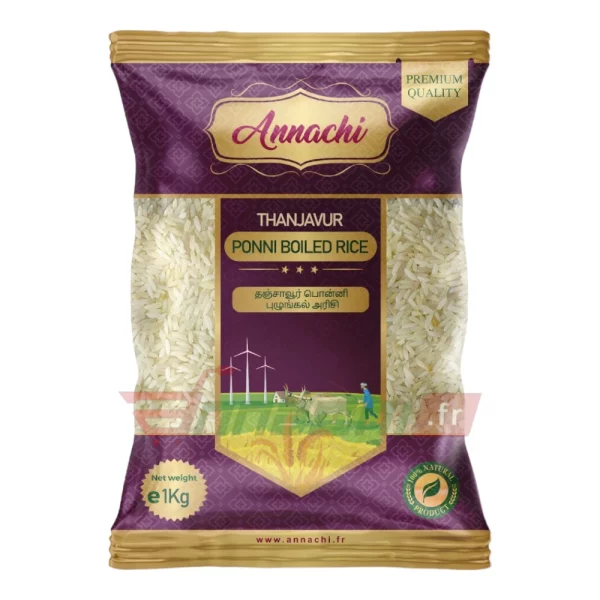ANNACHI THANJAVUR PONNI BOILED RICE - 1Kg - Image 1