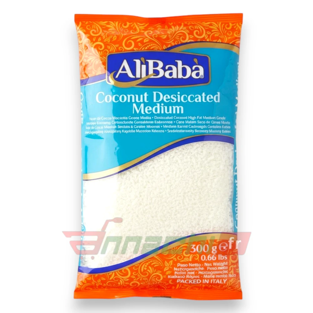 BUY ALI BABA DESICCATTED COCONUT MEDIUM FRANCE EUROPE GERMANY BELGIUM AND NETHERLAND ALI BABA DESICCATTED COCONUT MEDIUM - 300g - Image 1