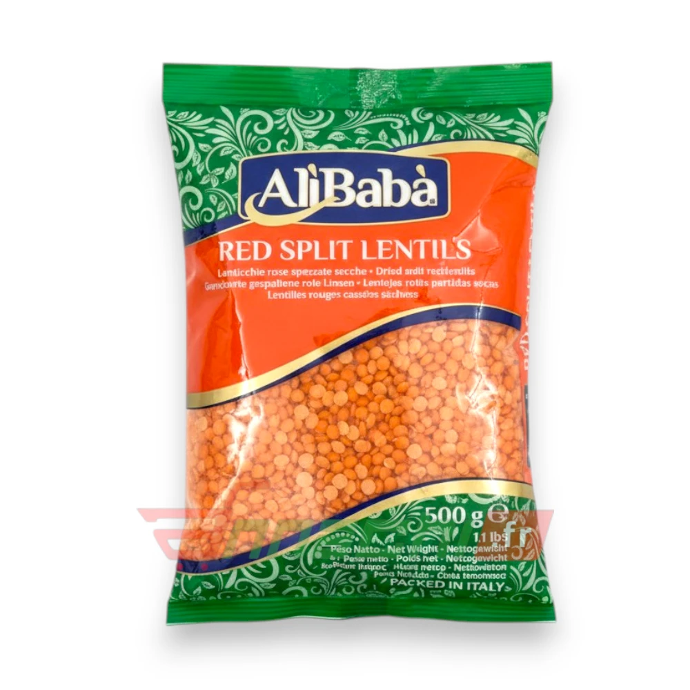 ALI BABA RED SPLIT LENTILS/MASOOR DAL - 500g - Annachi Supermarket