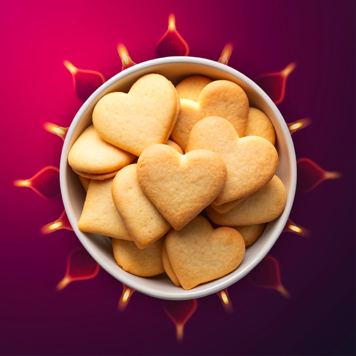 heart butter cookies 2 ANNACHI WHEAT BUTTER BISCUITS - 250g - Image 1