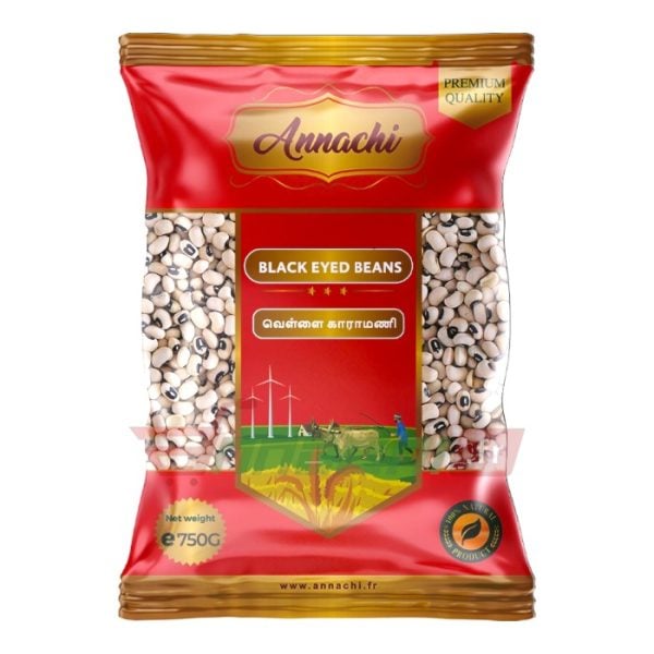 ANNACHI BLACK EYE BEANS  - 750g - Image 1