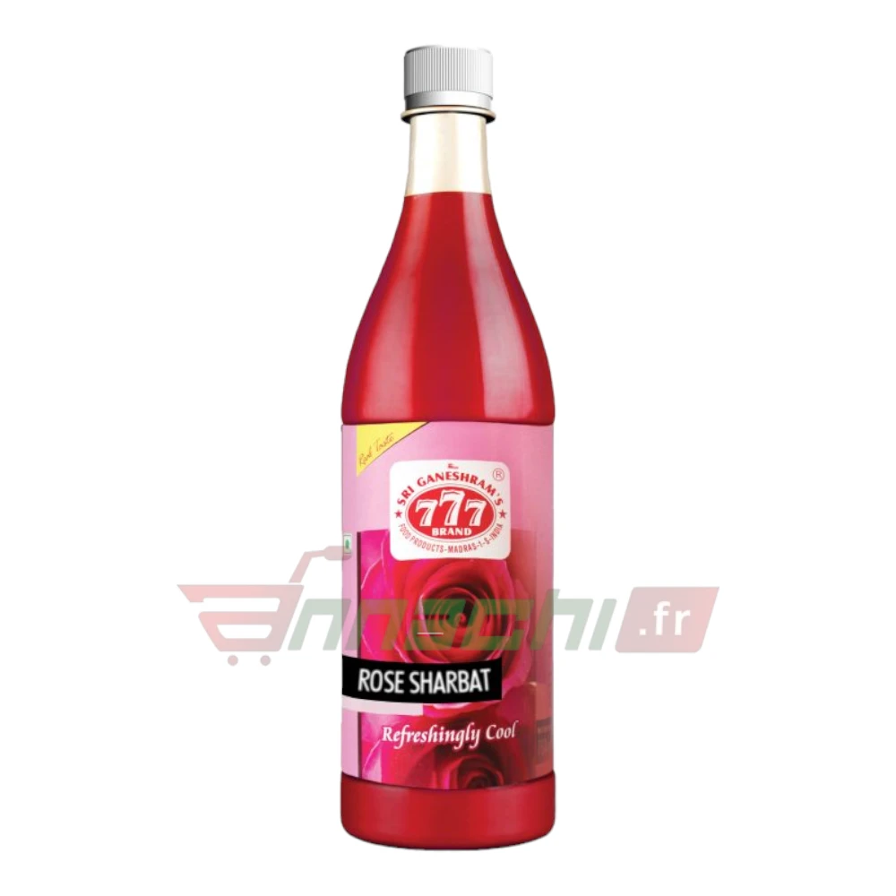 777 ROSE SHARBAT-Photoroom 777 ROSE SYRUP (SHARBAT) - 750ml - Image 1