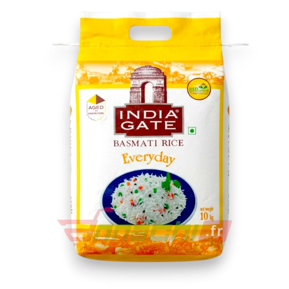 INDIA GATE EVERYDAY BASMATI FRANCE AND EUROPE INDIA GATE EVERYDAY BASMATI RICE - 10Kg - Image 1