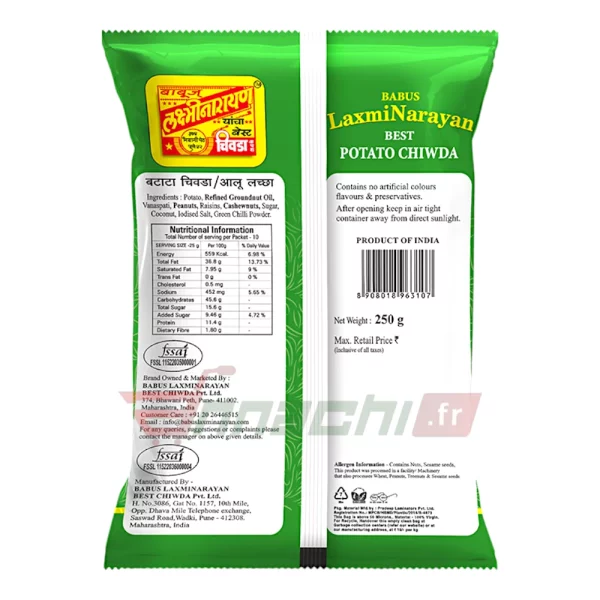 LAXMINARAYAN POTATO CHIWDA - 250g - Image 2
