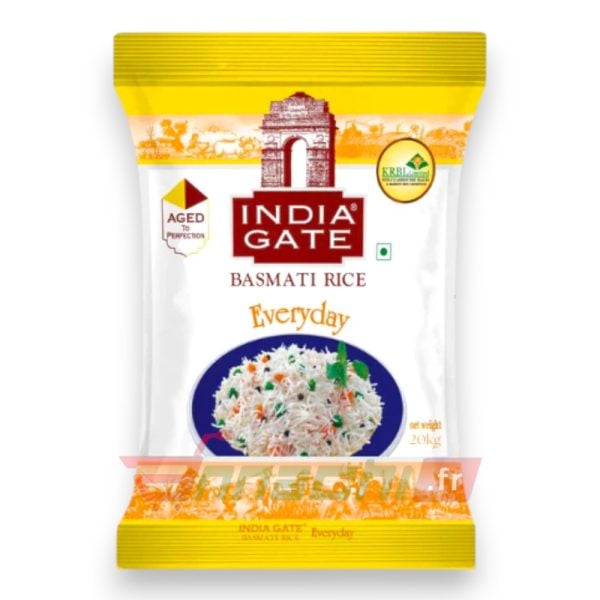 INDIA GATE EVERYDAY BASMATI RICE – 20Kg - Image 1