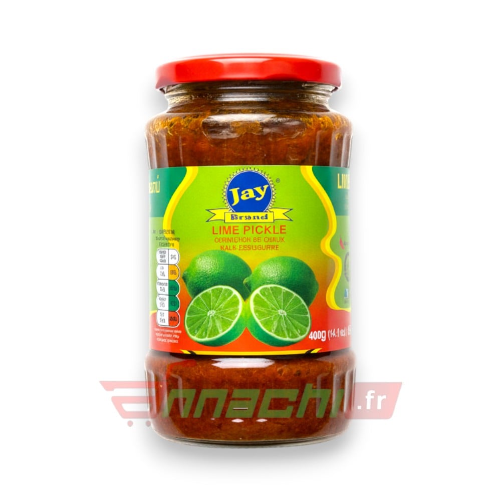 JAY BRAND LIME PICKLE FRANCE EUROPE GERMANY BELGIUM AND NETHERLAND JAY BRAND LIME PICKLE - 400g - Image 1