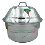 STAINLESS STEEL IDLY POT (2PLATES - 12 IDLIS) - 1Pc