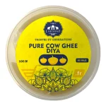 LAKSHMI PURE COW GHEE DIYA YELLOW (100 Pcs) - 1Box