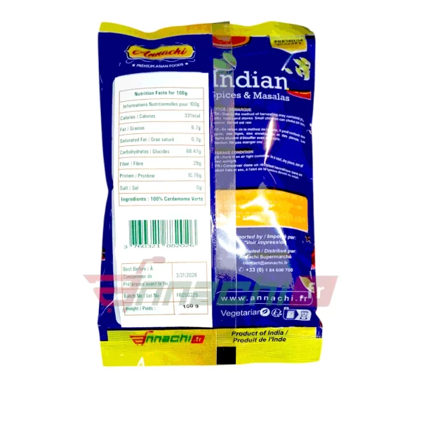 ANNACHI GREEN CARDAMOM - 100g - Image 2