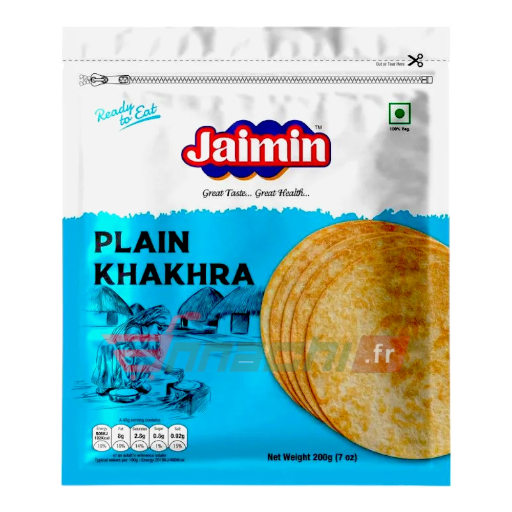 JAIMIN PLAIN KHAKHRA FRANCE AND EUROPE JAIMIN PLAIN KHAKHRA - 200g - Image 1