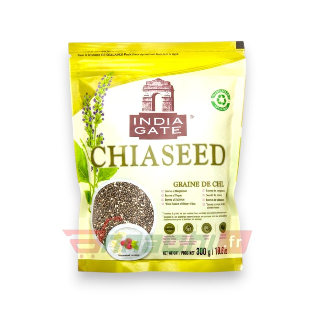 INDIA GATE CHIA SEEDS FRANCE EUROPE GERMANY BELGIUM AND NETHERLAND INDIA GATE CHIA SEED - 300g - Image 1
