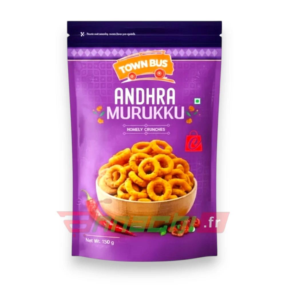 BUY TOWNBUS ANDRA MURUKKU MIXTURE FRANCE EUROPE GERMANY BELGIUM AND NETHERLAND ONLINE TOWNBUS ANDHRA MURUKKU MIXTURE - 150g - Image 1