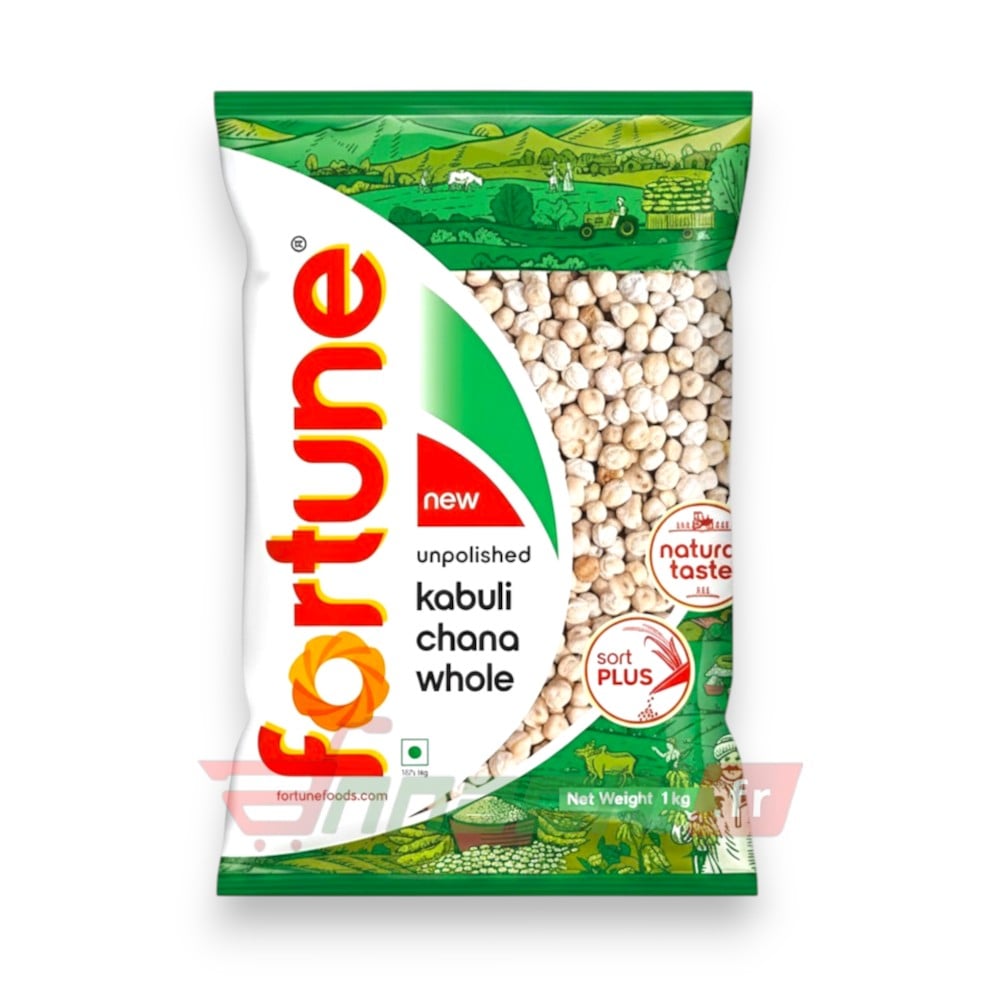 BUY-FORTUNE-WHITE-CHICKPEAS-KABULI-CHANA–1Kg-FRANCE-EUROPE-GERMANY-NETHERLAND-AND-BELGIUM-ONLINE FORTUNE WHITE CHICKPEAS/KABULI CHANA - 1Kg - Image 1