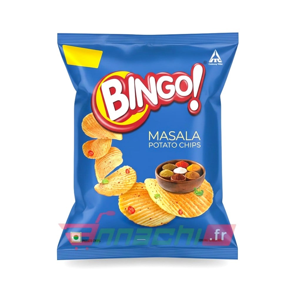BINGO CHIPS MASALA - 110gm BY FRANCE EUROPE GERMANY BELGIUM AND NETHERLAND BINGO CHIPS MASALA - 110g - Image 1